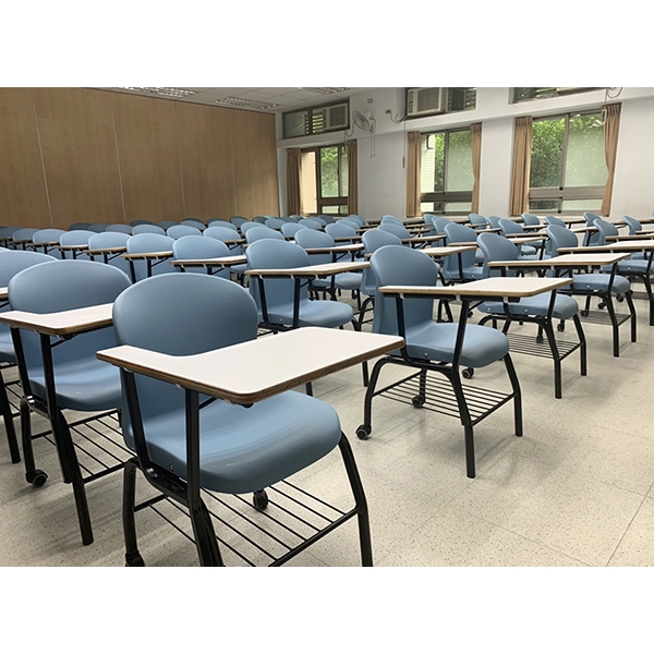 106A-3 講堂椅(活動輪式) , 換木質桌板-永佳工業有限公司