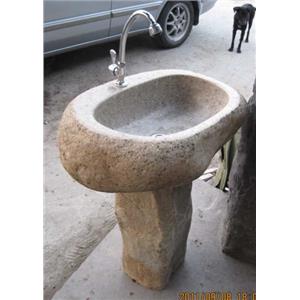 溪石洗手柱 , 景新藝園石材行