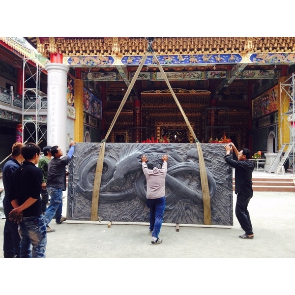 廟宇牆面石材雕刻