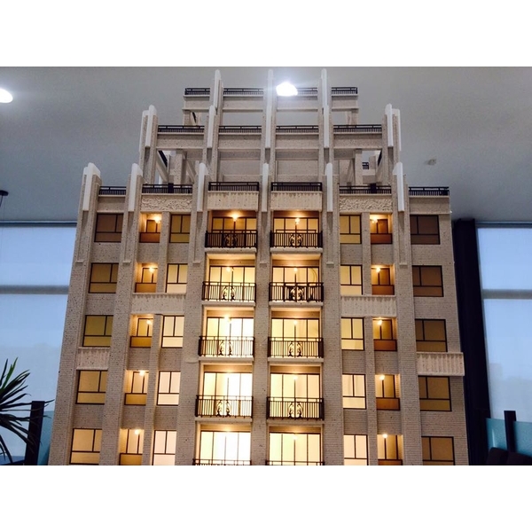 外牆石材施工模型