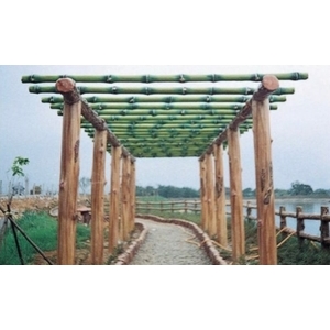 水泥仿竹木涼亭