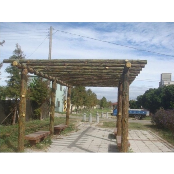 仿竹木涼亭,鴻山園藝有限公司