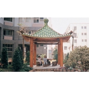 社區仿木涼亭