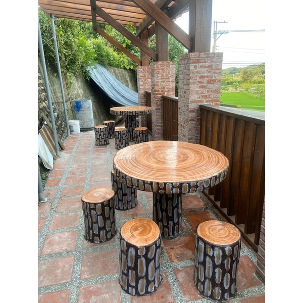 仿木桌椅,鴻山園藝有限公司