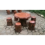 仿木桌椅 - 鴻山園藝有限公司