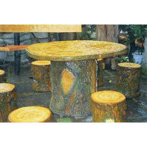 仿木石桌椅,騰煇企業有限公司