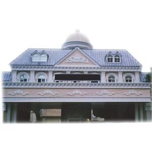 圓頂.山牆花.造型門窗框.飾板.羅馬柱.線板