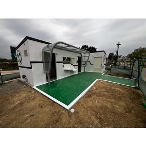 台中南屯94,95公園足球造型景觀廁所