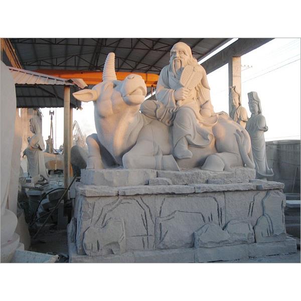 石雕 老子騎牛 佛像