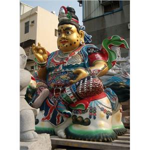 石雕 財寶天王 佛像