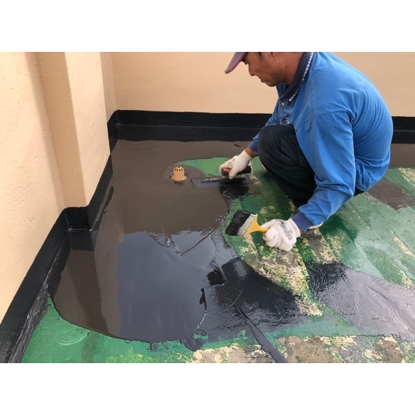 屋頂PU防水層施作