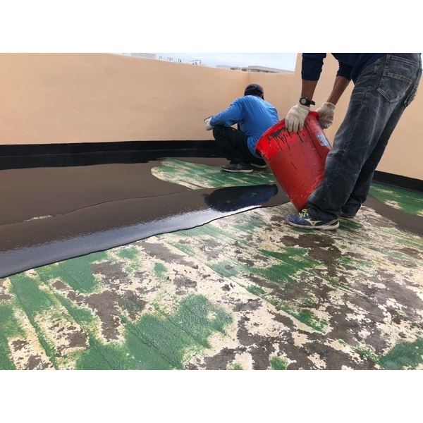 屋頂PU防水層施作