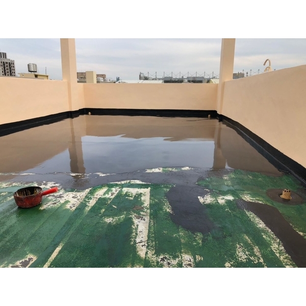 屋頂PU防水層施作