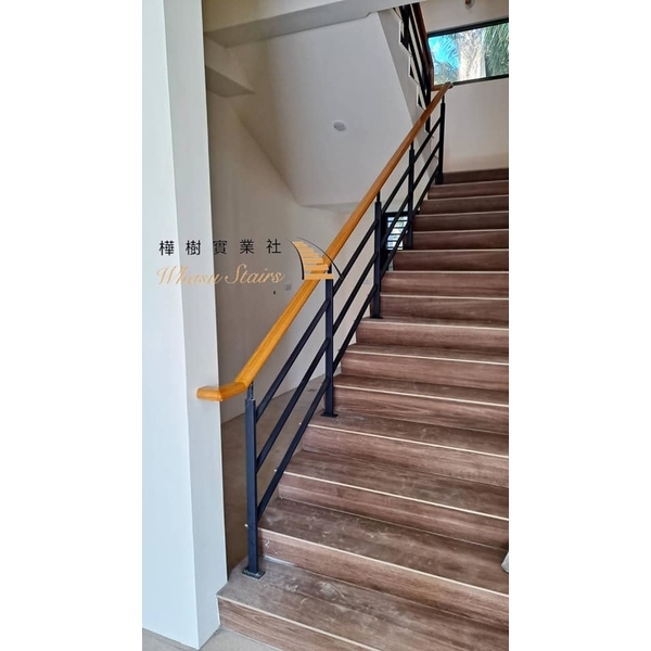 日式鐵件科技木扶手