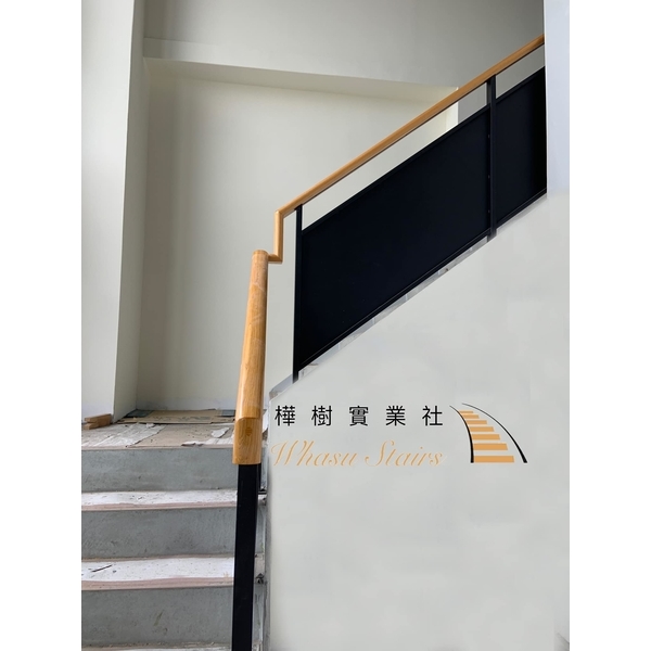 雷射切割鐵板木扶手-樺樹實業社