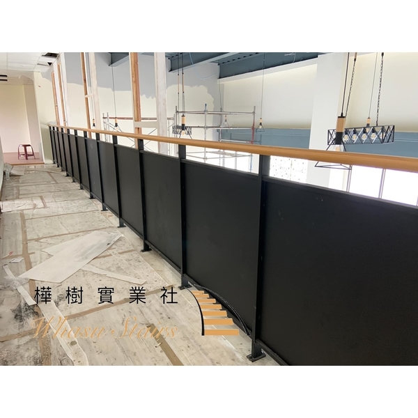 雷射切割鐵板木扶手-樺樹實業社