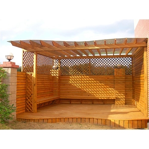 南方松造型花架