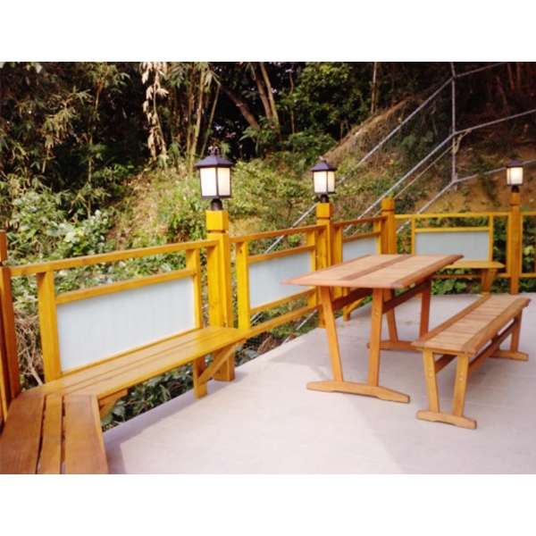 南方松造型扶手桌椅,凱威聯合工程有限公司