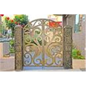 現代鋼鋁門窗-鍛造大門