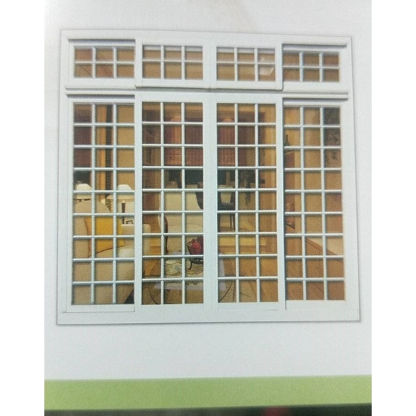 防盜格子落地窗,現代鋼鋁門窗有限公司