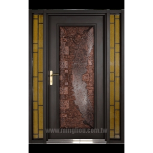 鑄鋁干邑+固定玻璃花框 , 名流建材企業股份有限公司