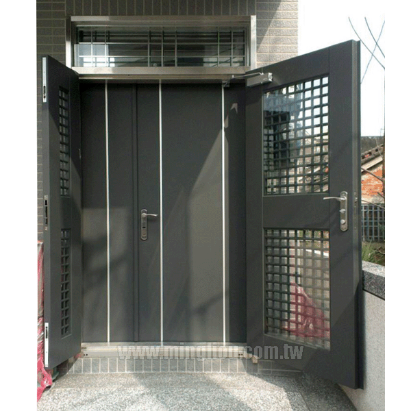 不銹鋼開天雙玄關門,名流建材企業股份有限公司