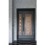 玄關-落落大方中肚銅雕門-名流建材企業股份有限公司