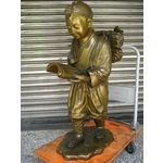 藝術銅像氧化後還原 (處理前)