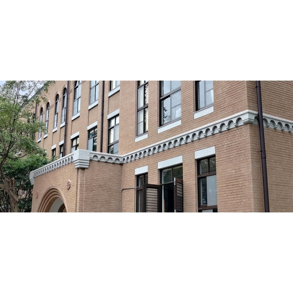 台灣大學教室大樓外牆線板大理石漆工程 (2023/01),晟冠實業股份有限公司