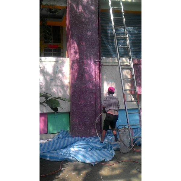 多彩崗石漆－三興國小 (2015年10月)