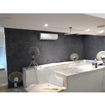 多彩崗石漆 - 台北市東區美甲店室內牆面(2019年9月) - 晟冠實業股份有限公司