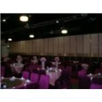 民雄餐廳2樓宴會廳活動隔間壁布.美耐板飾板混搭 - 蘭滋達企業有限公司