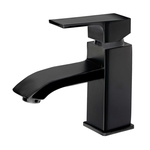 霧黑皇帝帽單孔面盆龍頭-科龍衛浴科技有限公司