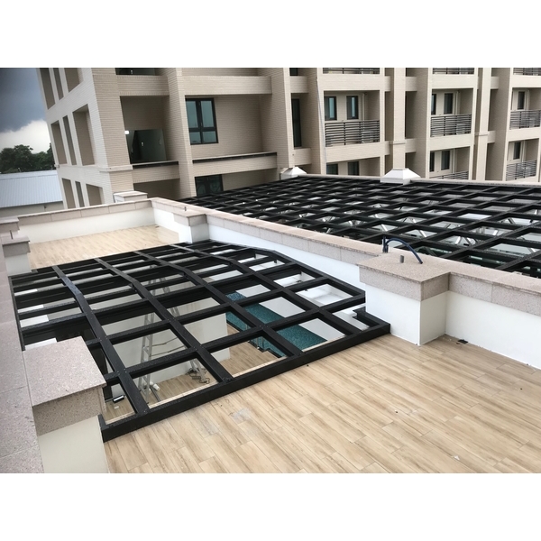 H型鋼採光罩-長虹鋁業行