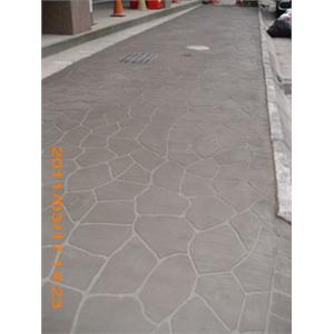 紙模板地磚(亂石型+灰色+掃毛面)