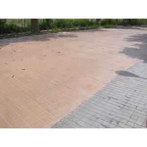 透水紙模板地磚(10x10方塊磚+灰色)(網織式+馬銨色)