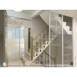 AL029白色鋁框隔間固定門 - 億諠有限公司