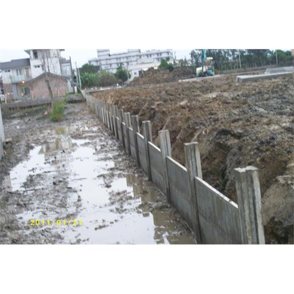 組合式圍牆施工現場,再興水泥製品有限公司