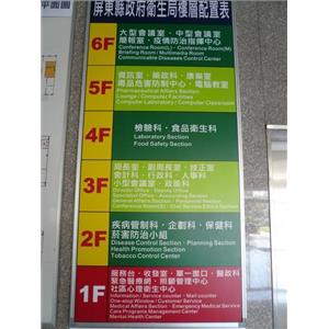 屏東衛生局 -施工前(樓層配置圖)
