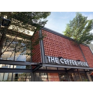 花格磚建築牆面