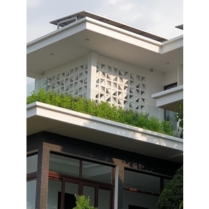 花格磚建築牆面