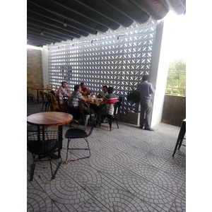 花格磚建築牆面