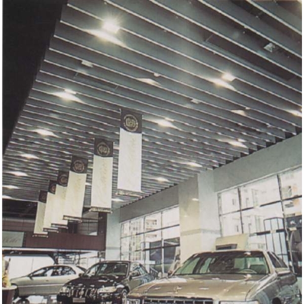 鋁擠型格柵障板商場工程