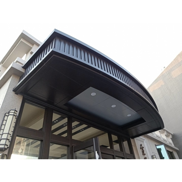 鋁包造型雨庇 鋁包造型雨庇,金永固金屬建材有限公司