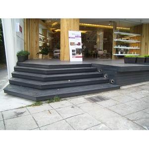 室外材鐵木染黑工程實例