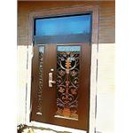 指紋密碼鎖+開天木編瓦子母雙玄關門含安裝66000元~電子鎖指紋鎖大門雙玄關子母門 - 金鷹科技開發有限公司