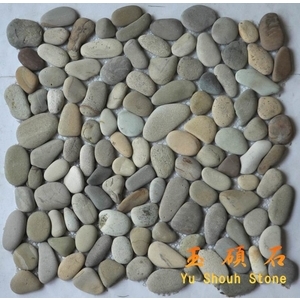 卵石網才 , 上豪石材加工廠