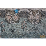 立石拼貼卡通圖