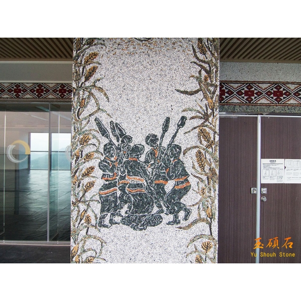 外牆石子網才及圖騰網才-上豪石材加工廠