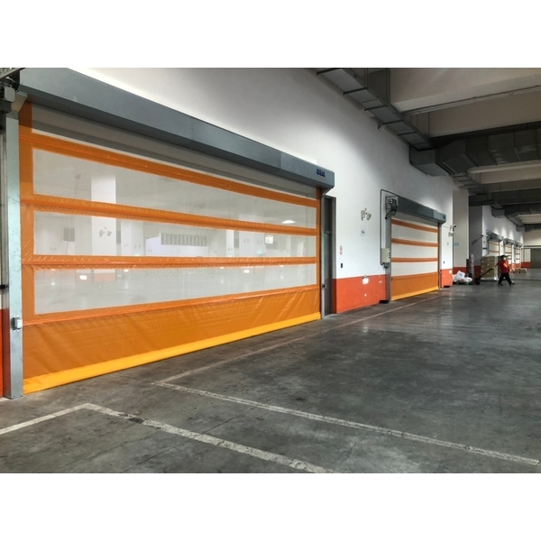 PVC軟式快速捲門 (透氣通風紗網型),愛第爾自動化工程有限公司